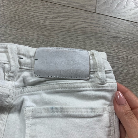 All Saints Mast Vintage White Skinny Jeans - Picture 10 of 14